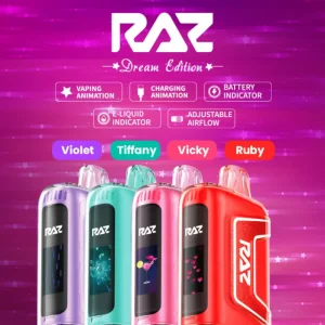 Knowing When to Replace Your Disposable Vape A hand holding a new Raz vape, ready to replace an old, used one