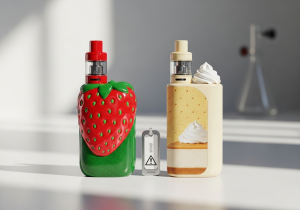 Fruit vs. Dessert Flavor Profiles A split image showing fresh fruits on one side and decadent desserts on the other