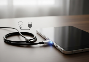 The Total Costs of a Disposable Vape A simple layout showing a Raz vape, a USB-C cable, and a wall outlet to represent the full cost ecosystem