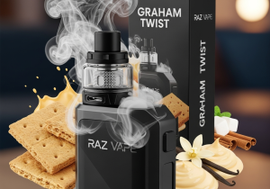 Unique and Complex Raz Vape Flavors A colorful and artistic shot of fruits and spices like dragon fruit, lemon, and cinnamon, representing Raz's unique flavor blends