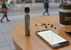 The Ubiquity of Disposable Vapes in Modern Life A collage of different people in various on-the-go settings—commuting, socializing, traveling—all using sleek disposable vapes