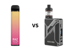 Candy Aesthetics in Vaping A Gummy Bear candy next to a high-end mechanical mod component.