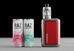 Balanced Fruit Trio Flavors in Vaping A perfectly ripe mango, strawberry, and kiwi arranged together.