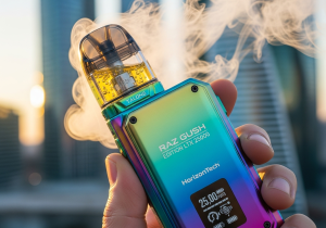 RAZ GUSH LTX vs HorizonTech Juices Gushing juice vape comparison RAZ GUSH vs HorizonTech