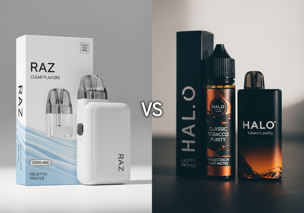 RAZ Clear Flavors vs. Halo: Pure Traditionals for Modern Switches Overseas?