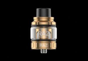 The Engineering Behind a Leak-Proof Vape Experience A sleek RAZ vape device placed neatly on a clean desk next to a laptop and notebook.