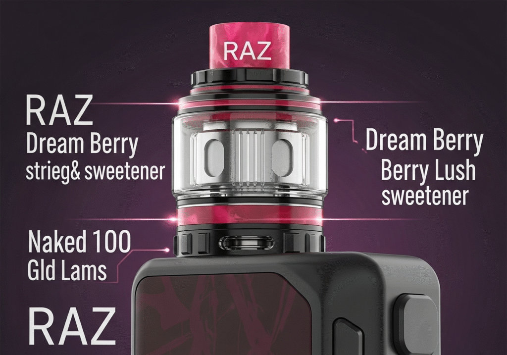 What Berry Blends in RAZ Dream Edition Beat Naked 100?
