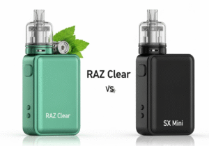 Closed System Integrity vs. Open System Customization A split-screen image showing a sealed, all-in-one disposable vape on one side and a disassembled high-end mod with its separate parts on the other.