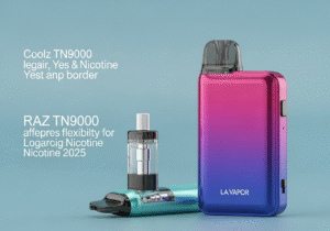 Comparing Different Vaping Systems and Options A collection of different vape devices and pods laid out on a clean surface