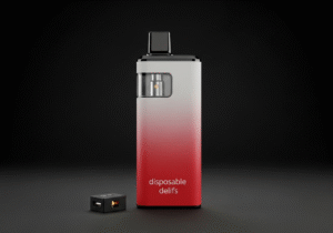 The Interconnected System of a Disposable Vape An exploded view of a disposable vape showing the battery, coil, and liquid chamber as interconnected parts.