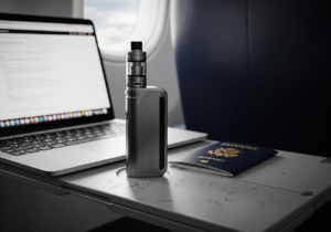 Brand Philosophy: Tech Power vs. Practical Reliability A split image: on one side, a technically complex chipset diagram (representing Asmodus), on the other, a durable, sealed vape reservoir (representing RAZ).