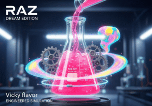 The Chemistry of Vape Flavor Creation Close-up shot of chemical formulas on a whiteboard in a lab.