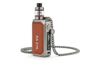 Consumable Luxuries for the Modern Woman A flat lay of luxury 'consumable' items: a bottle of Chanel perfume, a Tom Ford lipstick, and the RAZ RYL Classic vape.