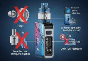 TN9000 Accessories Abroad RAZ TN9000 accessories nicotine