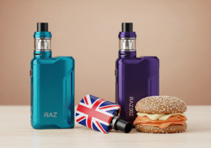 Strategy for Exporting Vape Products A checklist graphic showing icons for a vape device, a government document, and a marketing megaphone.