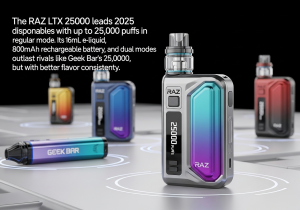 RAZ LTX 25000 Longevity Longest lasting disposable vape
