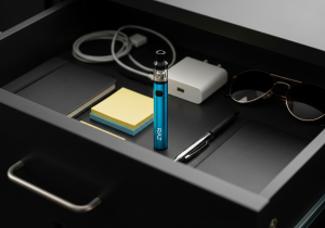 Proper storage solutions for preserving a disposable vape A Raz vape stored neatly in a cool, dark drawer next to other personal items